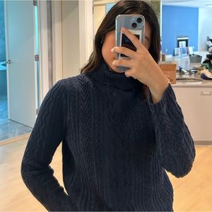Thrifted Knit Turtleneck Sweater